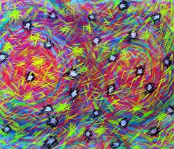 snowflakes in the cirkus - 127 x 109cm (floro nr 15)