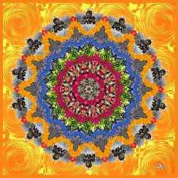 a godess is waving to you - 60x60cm (mandala 8g4)