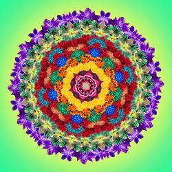 joyfullness all over the world - 70x70cm (nr 2014031c)