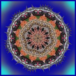 du bist mutig - 60x60cm (mandala 10n)