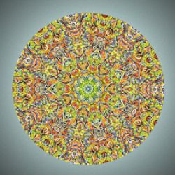 things always fall the right way - 60x60cm (mandala 16b)