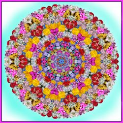 du findest immer ein herz - 60x60cm (mandala 21e)